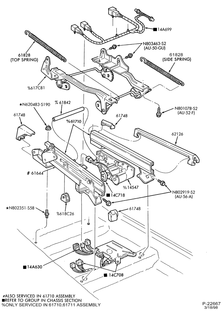 600.2 - SEATS AND SEAT BELTS-Front seat parts - lower half - power - bucket or split bench