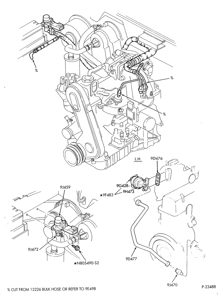 94.1 - 4 CYL. 2.3L-Emission system - exhaust gas recirculation (E.G.R.) - M/T