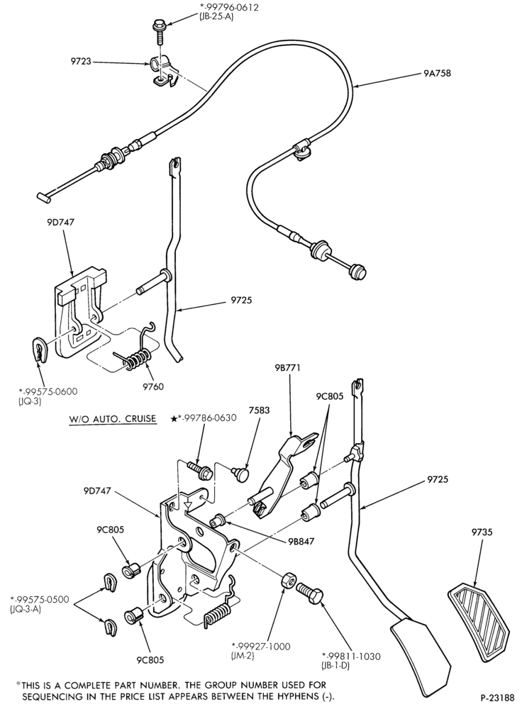 97 - 4 CYL. 1.8L-Accelerator linkage