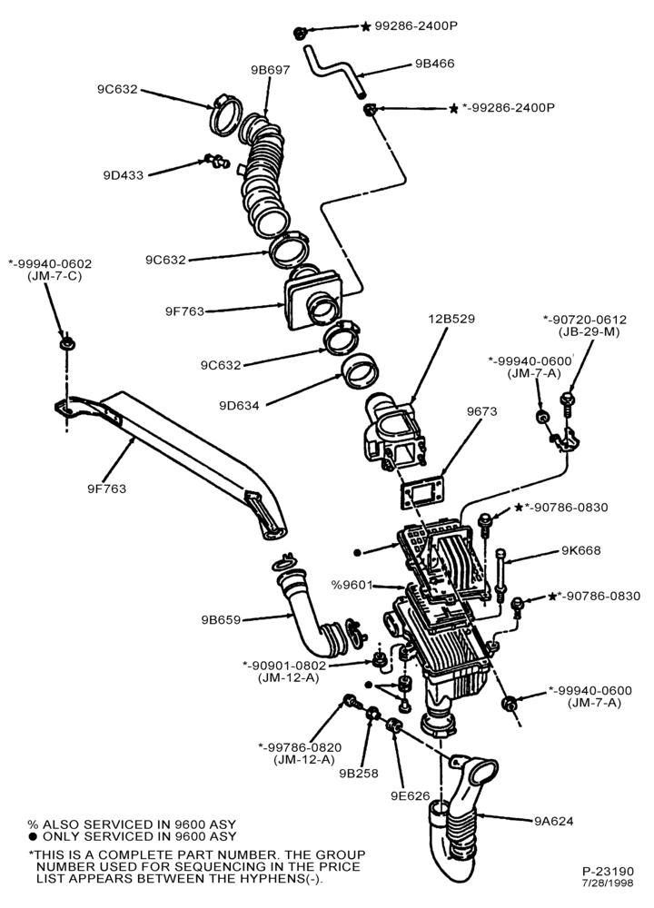 96 - 4 CYL. 1.8L-Air cleaner