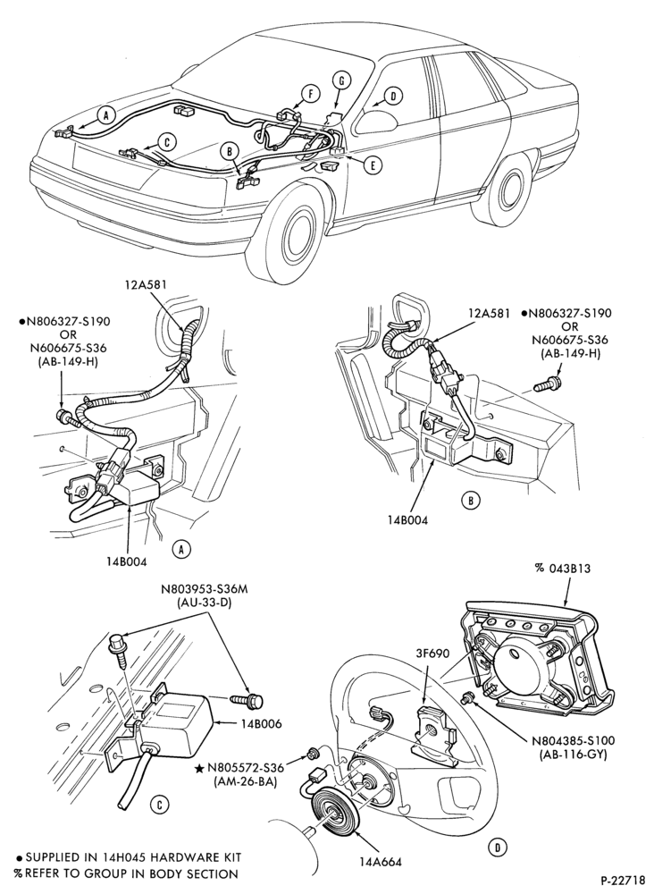140.4 - STEERING WHEEL & HORN-2-spoke wheel