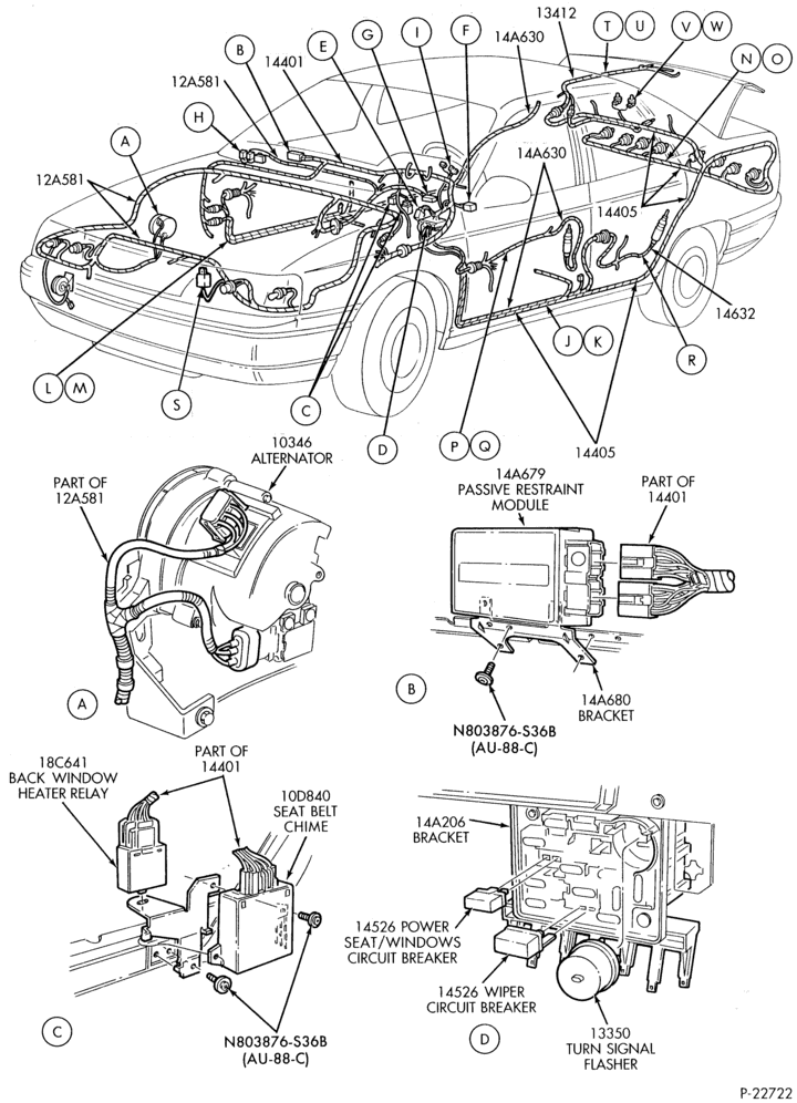 Схема установки E83Z-14A206-A
