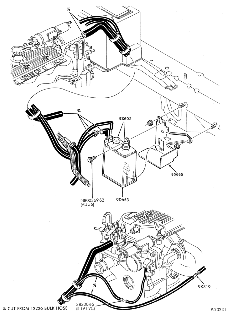 96.1 - 4 CYL. 1.9L-Fuel vapor canister & related parts