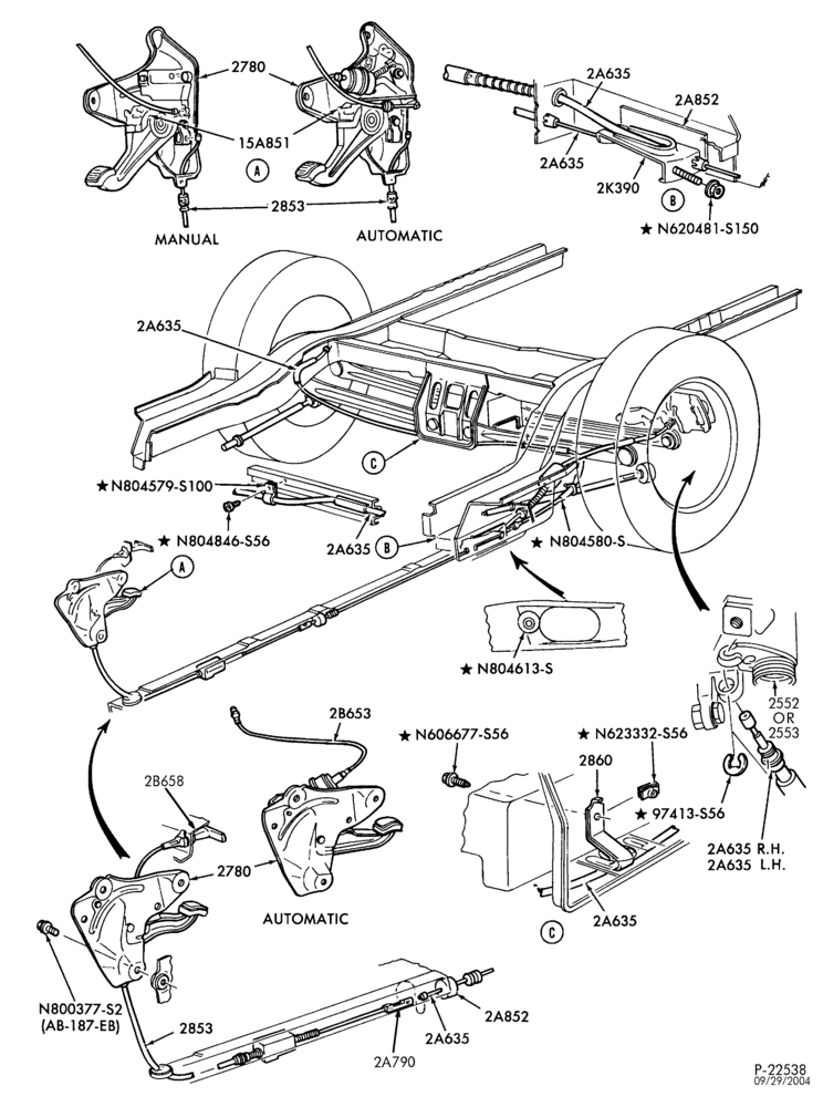 26 - BRAKES-Parking brake system - w/rear disc brake