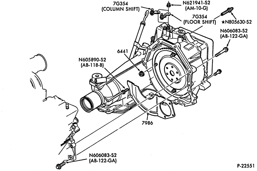 A70.7 - ATX TYPE - EXTERNAL PARTS-ATX TYPE - transmission installation - 6 cyl. 3.0L - ATX