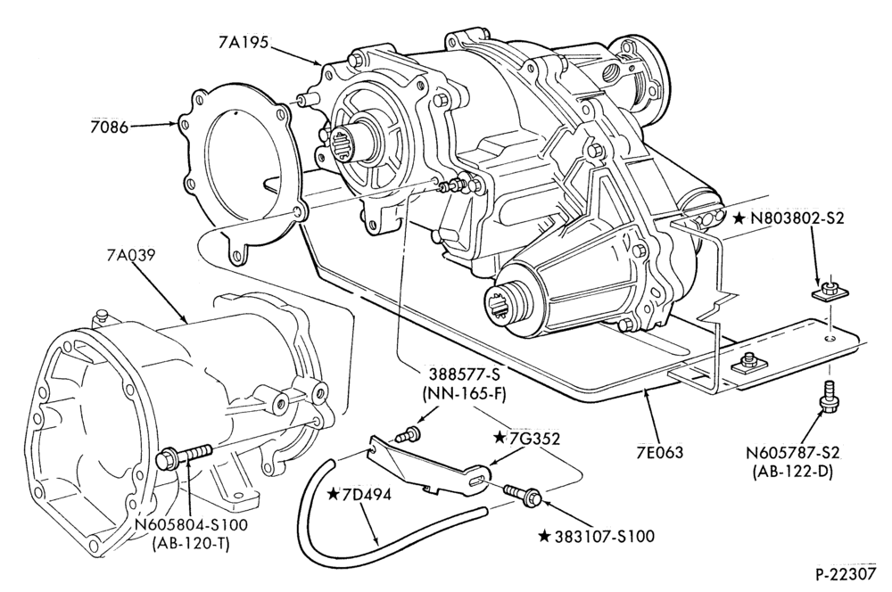 72.1 - TRANSFER CASE (FOUR WHEEL DRIVE)-Vent & bracket - with electric shift - 4x4-B