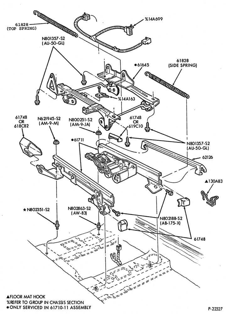 600.2 - SEATS AND SEAT BELTS-Front seat parts - lower half - power