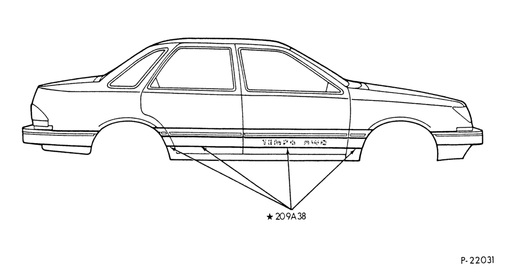 Схема установки E93Z-54209A38-A