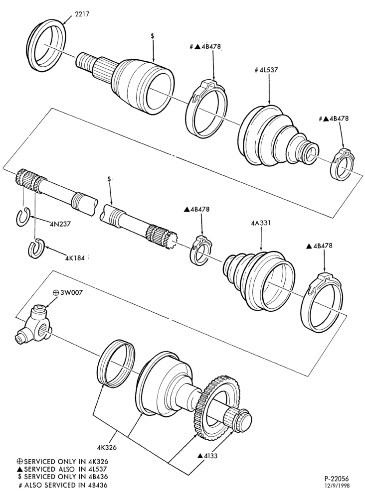 46 - REAR AXLE-REAR AXLE - shaft & joint asy.