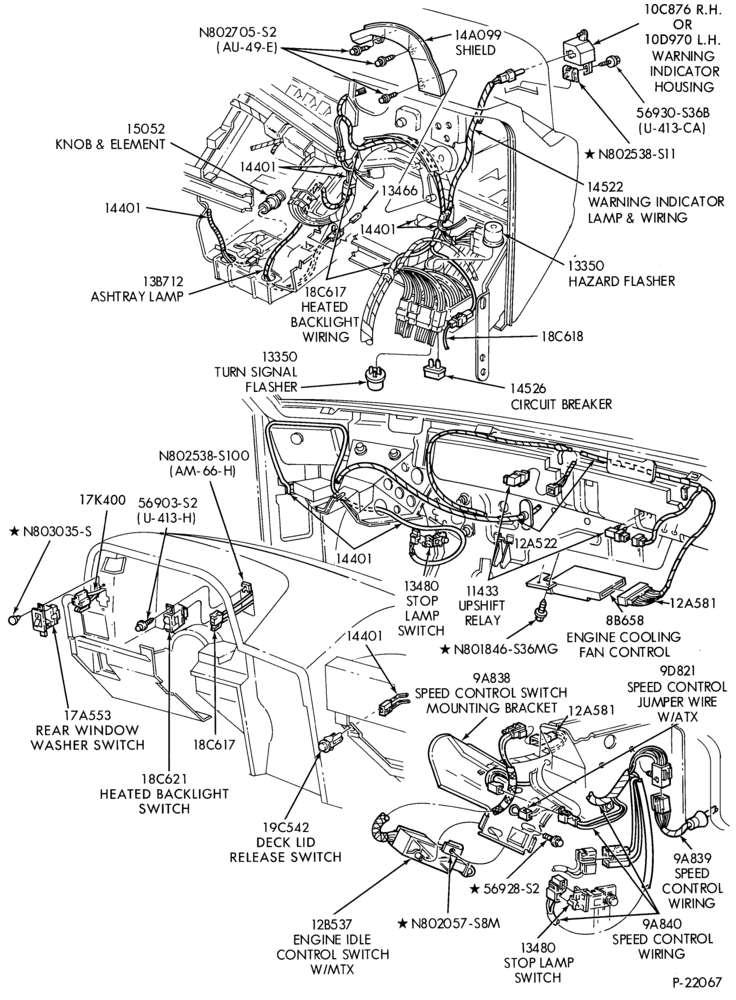 140.1 - ELECTRICAL SYSTEMS-Wiring system - instrument panel - Page B