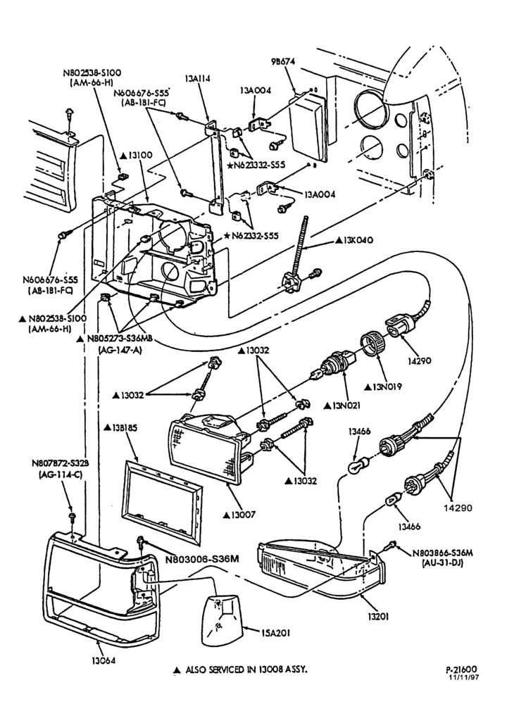 LAMPS-Headlamp, parking & side marker lamp-R