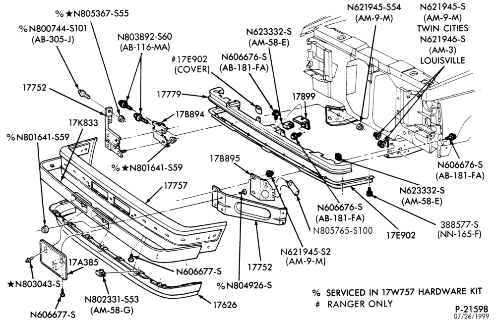 176 - BUMPERS-Front bumper parts-B