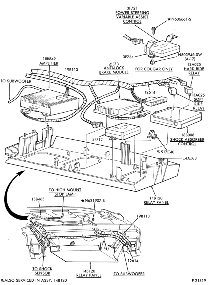 140 - ELECTRICAL SYSTEMS-Wiring system - relays, modules & related parts - package tray mounted