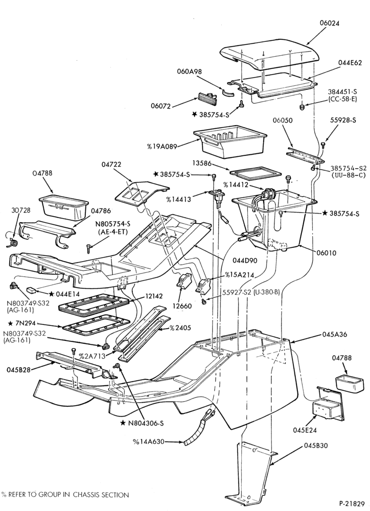 045 - INSTRUMENT PANEL AND FLOOR-Console