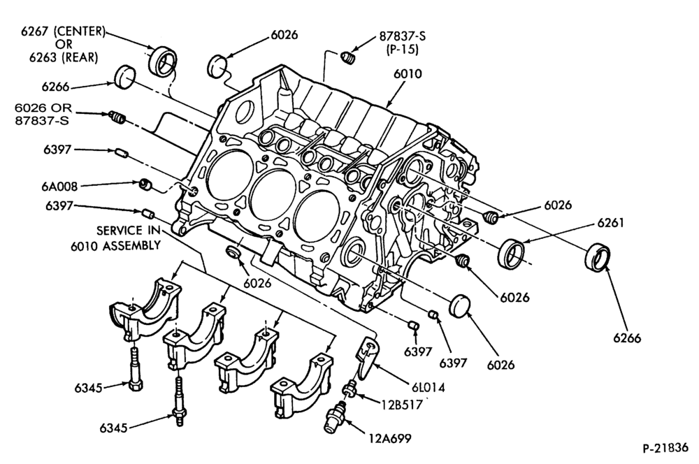 ENGINE-Cylinder block plugs