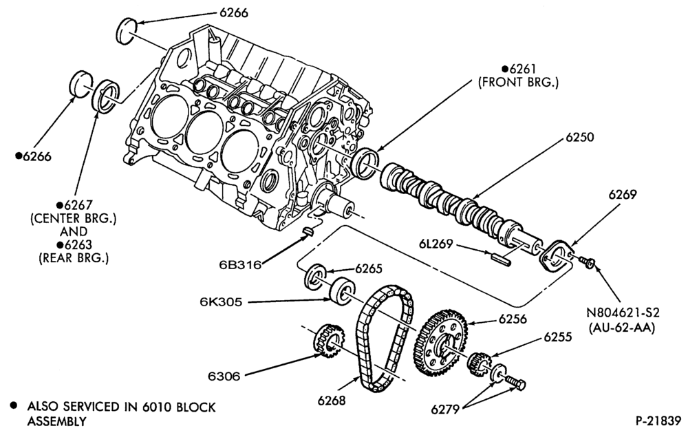 ENGINE-Camshaft, gear & bearings