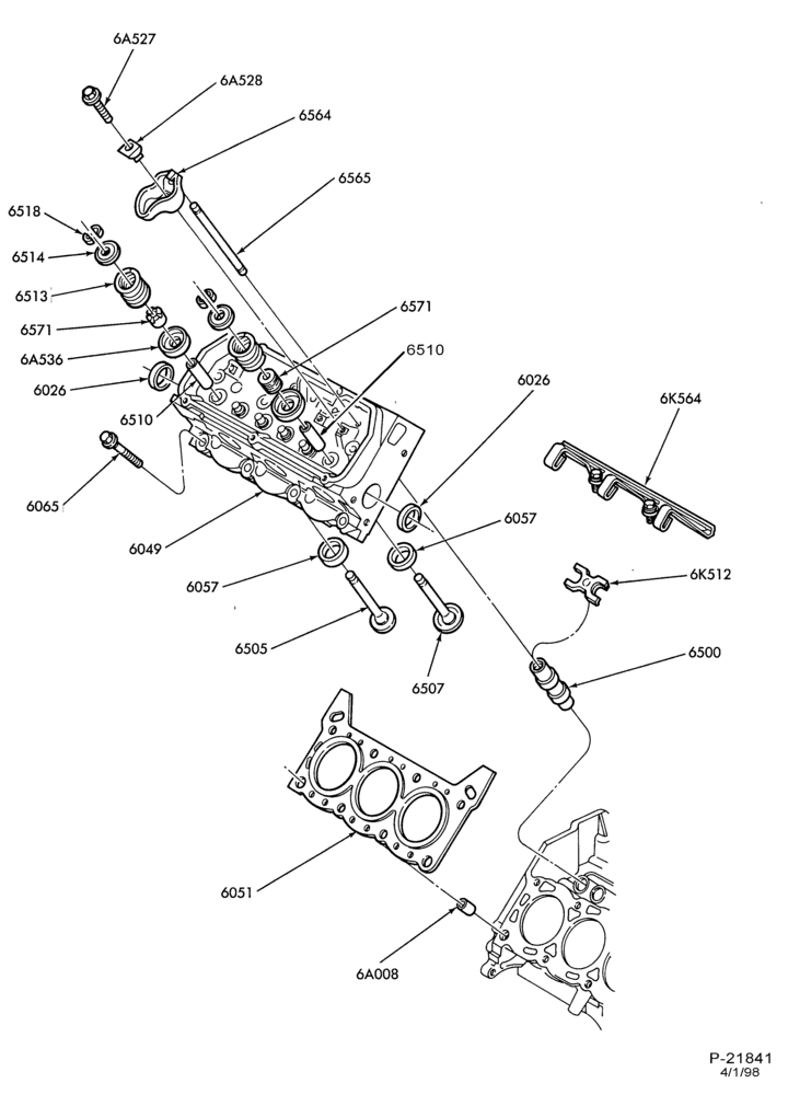 ENGINE-Cylinder head, valves and related parts