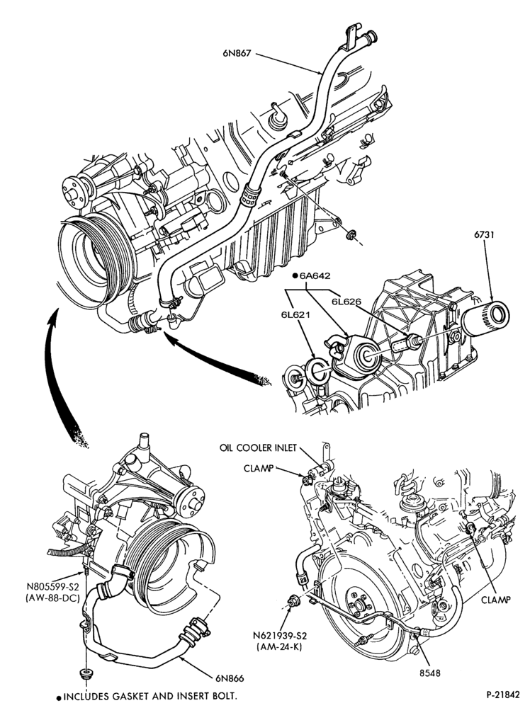 ENGINE-Oil cooler, filter & related parts