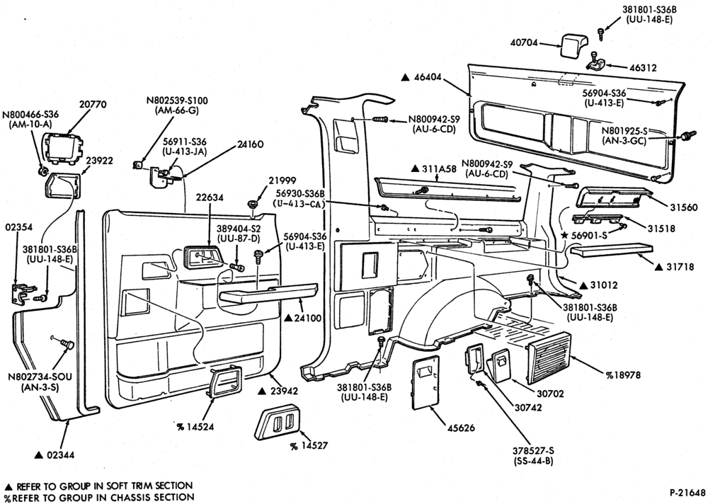 I/T - SOFT, INTERIOR TRIM-Trim panels-B