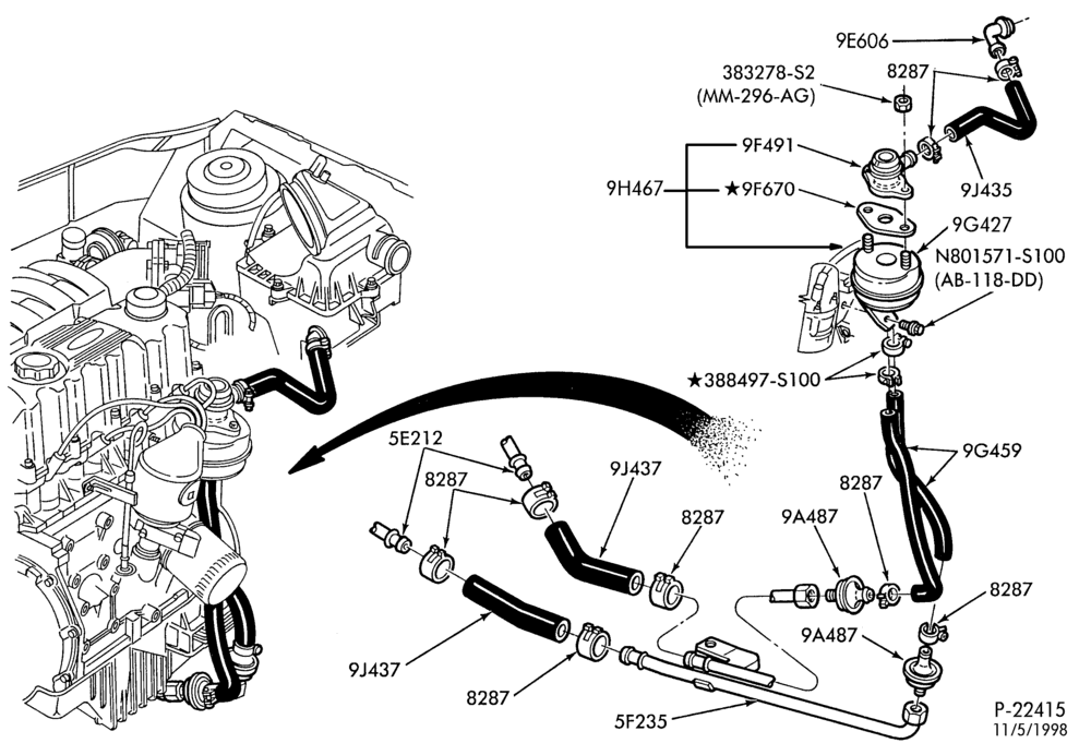 94.1 - FUEL TANK AND LINES-Secondary air injection (air)