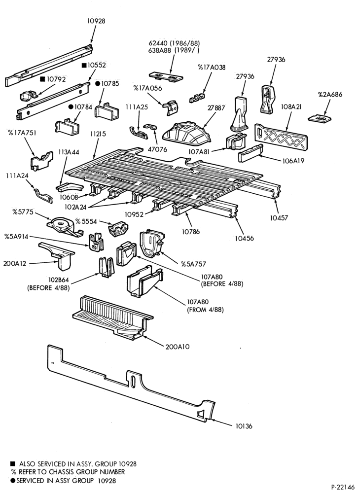 S/M - SHEET METAL-Lower body-rear-A-exc. Super Van &
