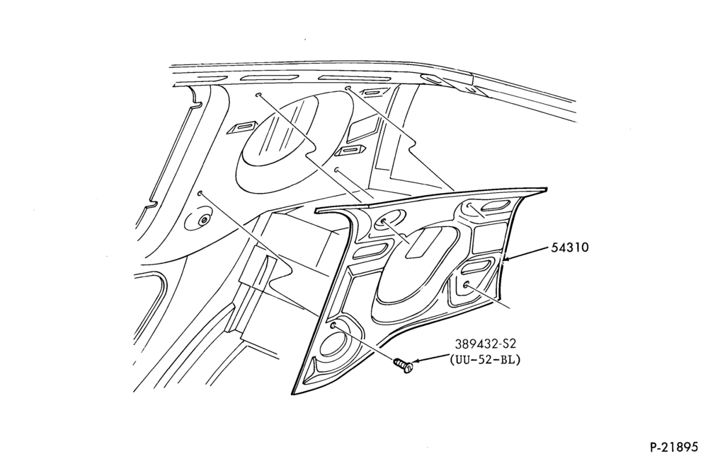 S,MF - SOFT, INTERIOR TRIM-Roof side panel insulators