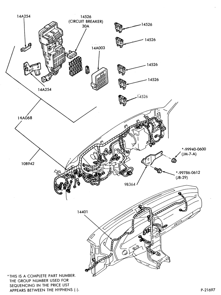 140.1 - ELECTRICAL SYSTEMS-Wiring system - Page- Instrument panel