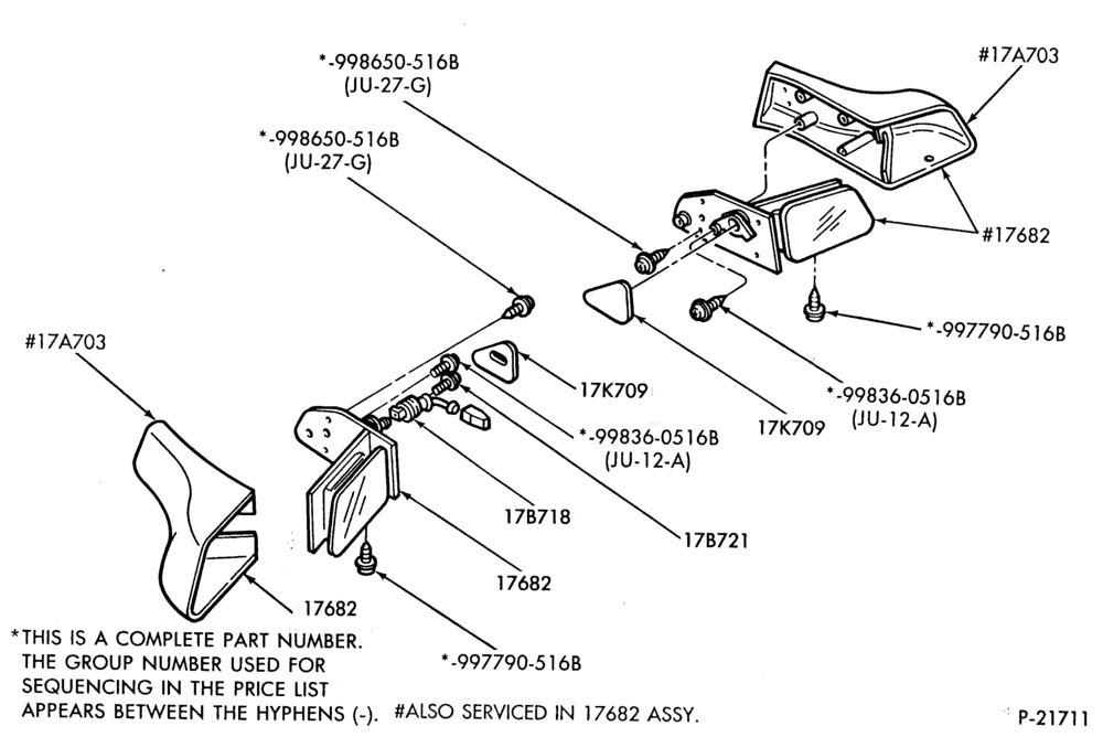 176.2 - SPEEDOMETER, BUMPERS, MIRRORS AND WIPERS-Mirror - outside- manual