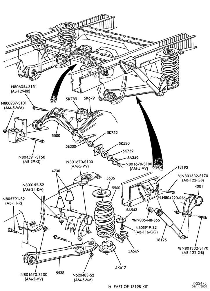 55 - FRAME-Rear suspension - All Wheel Drive-A