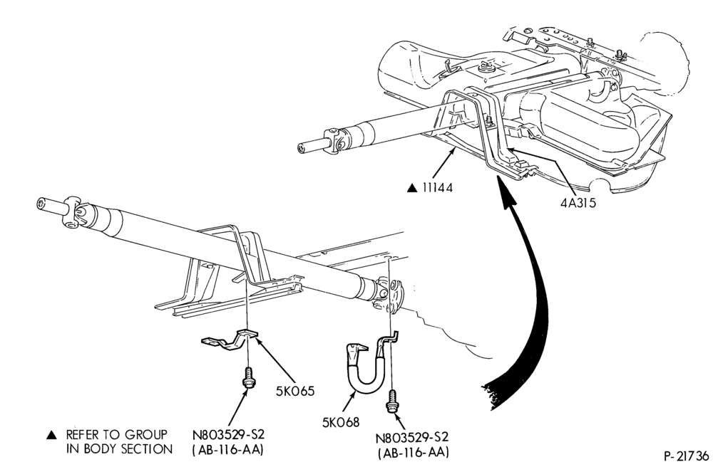 50 - FRONT SPRING AND STABILIZERS-CROSSMEMBER - rear support member