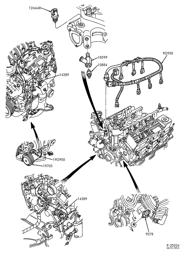 94.8 - 6 CYL. 3.0L-Powertrain control module (P.C.M.) - Page B