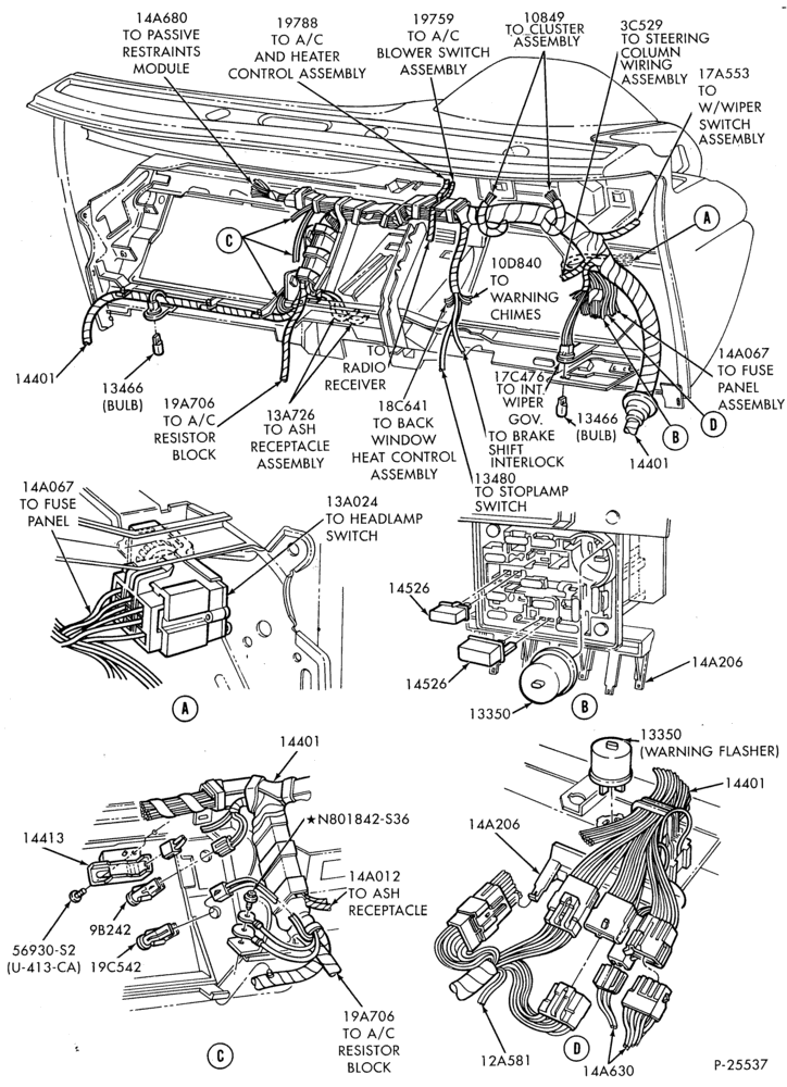 140.1 - ELECTRICAL SYSTEMS-Wiring system - instrument panel