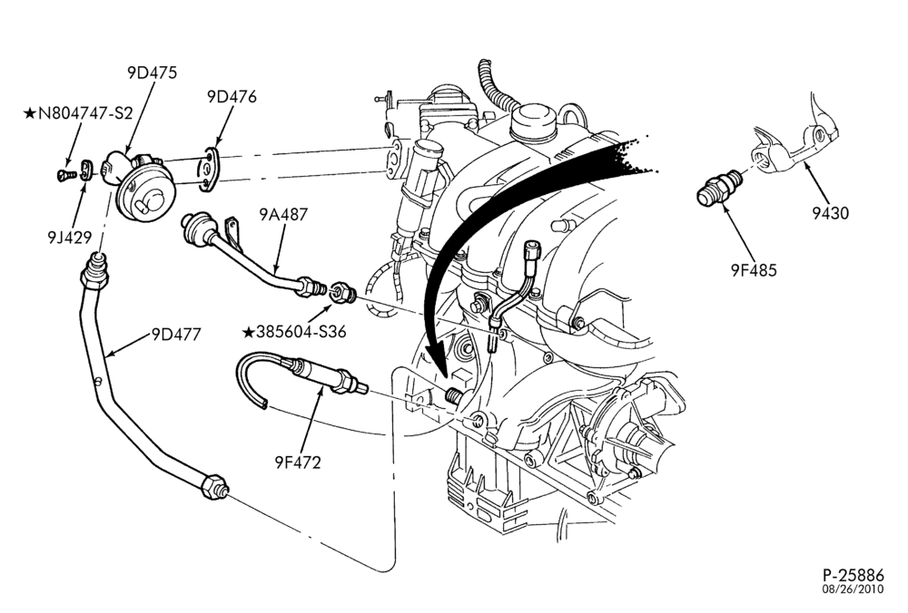 90.1 - FUEL TANK AND LINES-Exhaust manifold and related parts
