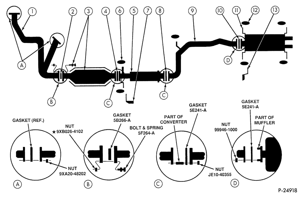 52.91 - FRONT SPRING AND STABILIZERS-(ST) 3.0L 50 STATES & CANADA