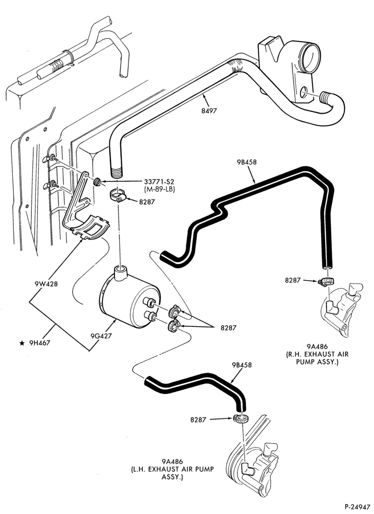 94 - 8 CYL. 6.1L, 7.0L GAS - M.F.I.-Secondary air injection (silencer)