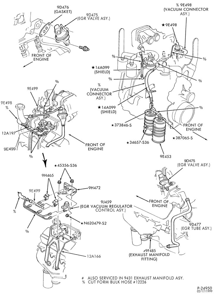 94.1 - 8 CYL. 6.1L, 7.0L GAS - M.F.I.-Emission system - exhaust gas recirculation (E.G.R.)
