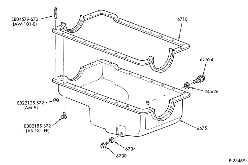 ENGINE-Oil pan & related parts-B