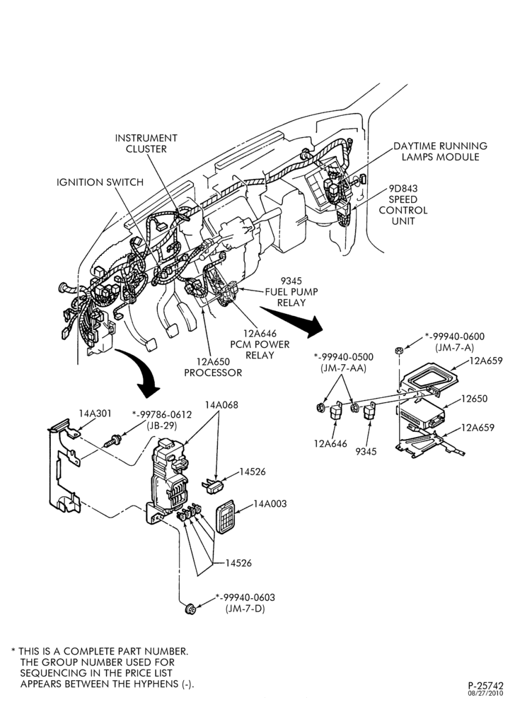 94.7 - 4 CYL. 1.9L-Electronic engine control (E.E.C.) - Page B