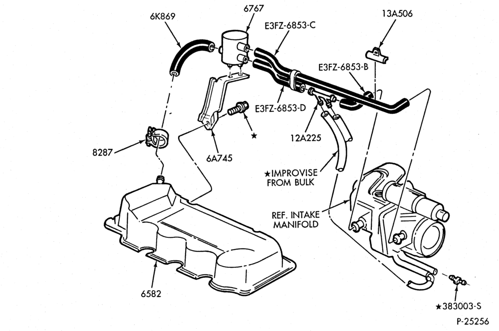 66.1 - 4 CYL. 1.6L (98 C.I.D.)-Crankcase ventilation system-E.F.I.