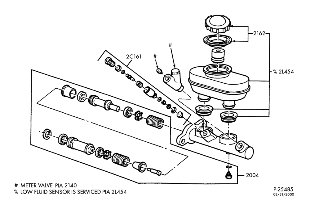 BRAKES-Brake master cylinder assembly-E150/350,E(Super Duty)