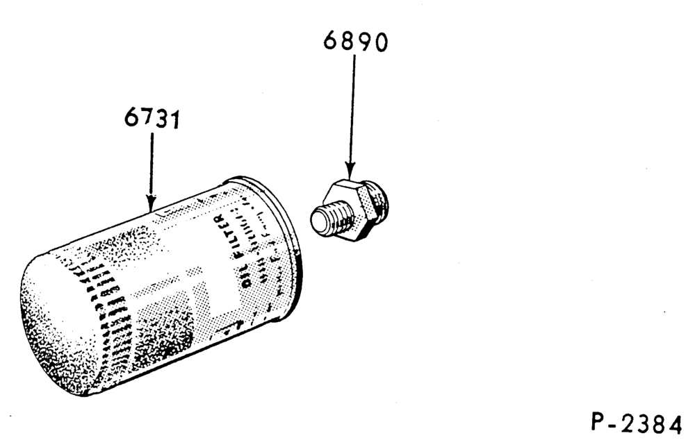 4 CYL. 2.3L (140 C.I.D.)-Oil filter (spin-on type)