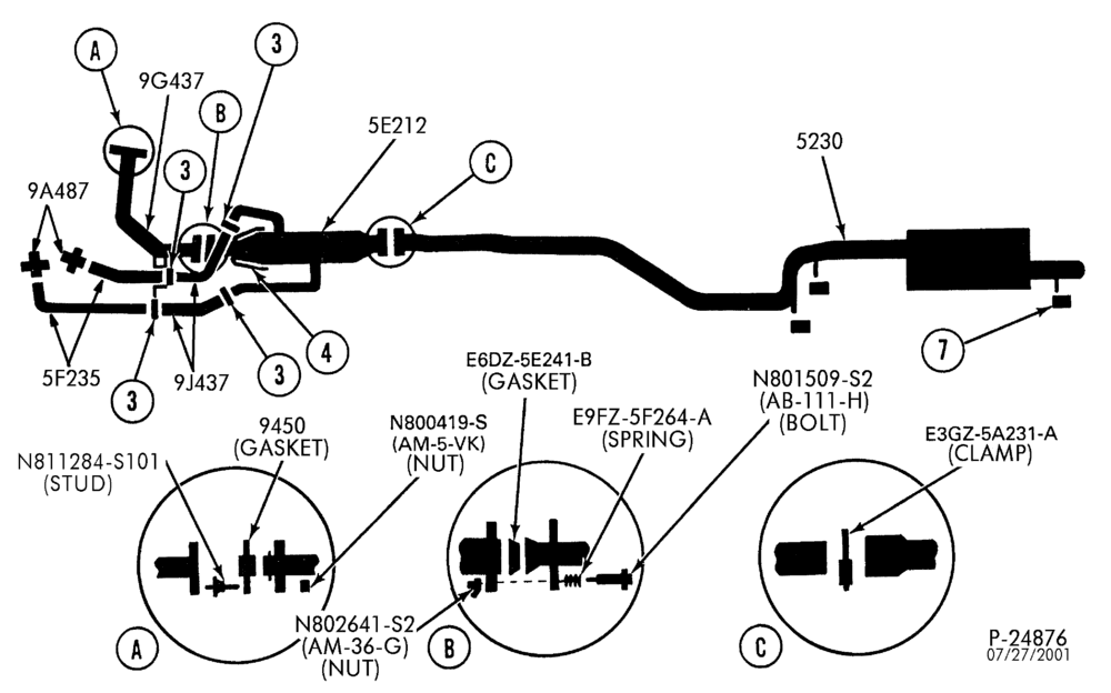 Схема установки E3GZ-5A231-A
