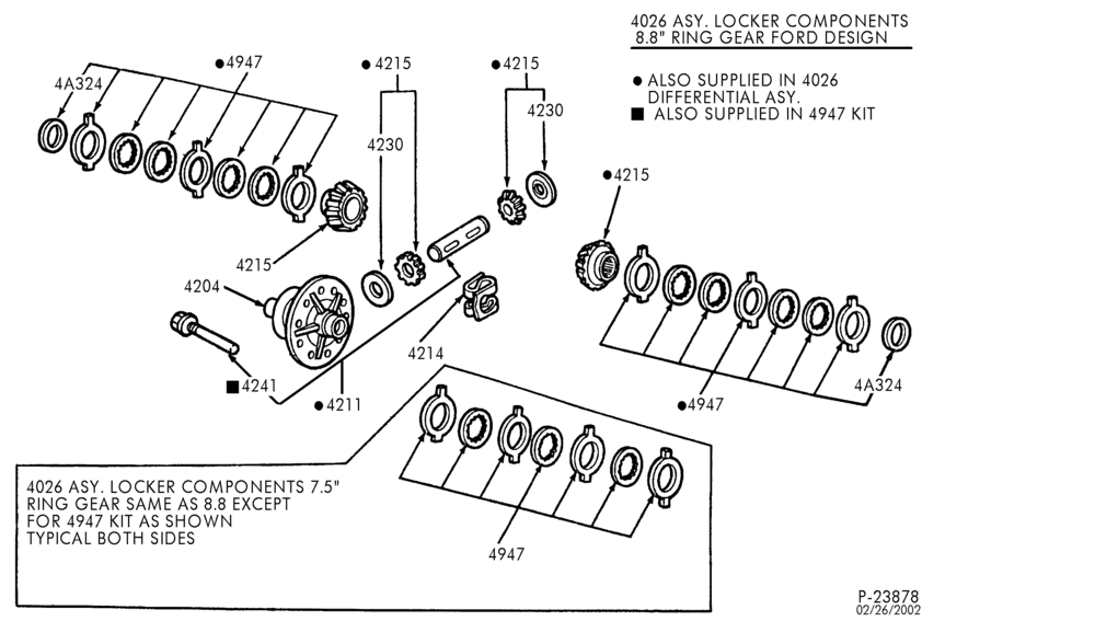 40 - REAR AXLE-REAR AXLE- Locking differential - Ford model WFB and WFJ-A