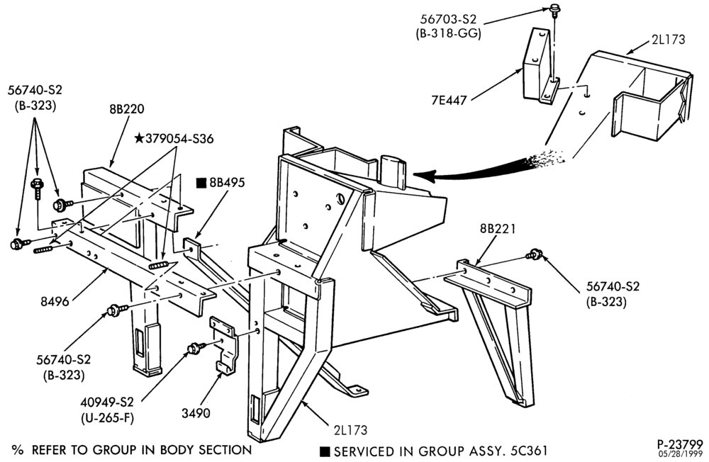 RADIATOR, GRILL AND COOLING-Radiator support & front end structure-E350(Stripped Chassis)