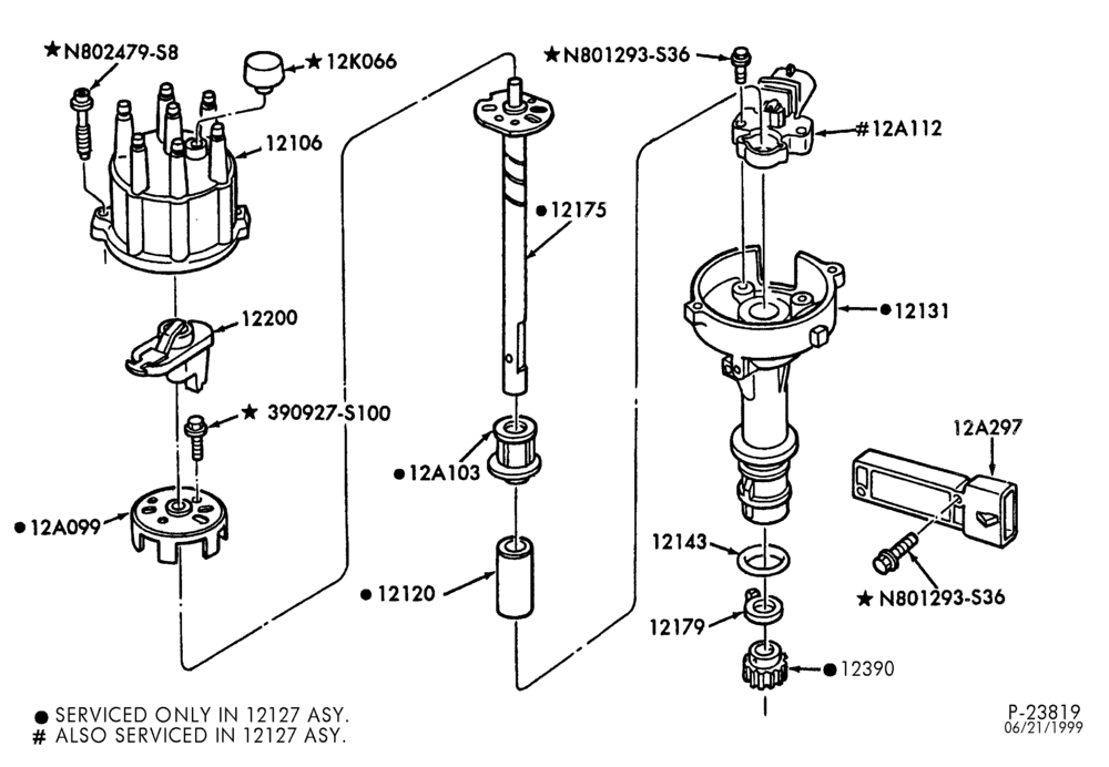 120 - DISTRIBUTOR AND IGNITION SYSTEM-Distributor - 6 cyl. 3.0L