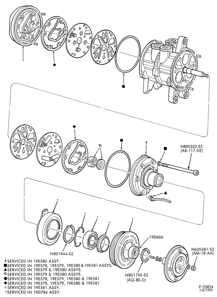 197 - AIR CONDITIONER-Compressor - Nippondenso 6-P148