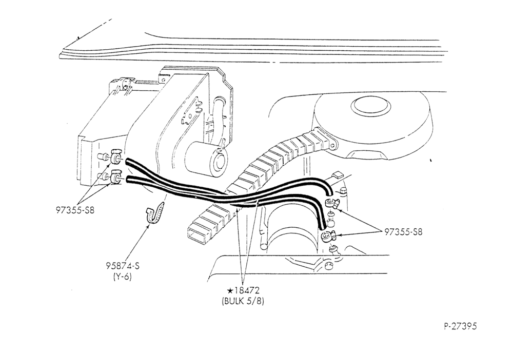 HEATER HOSES & TUBES-8 cyl. - 7.5L - w/o A/C - w/o aux. heat-E