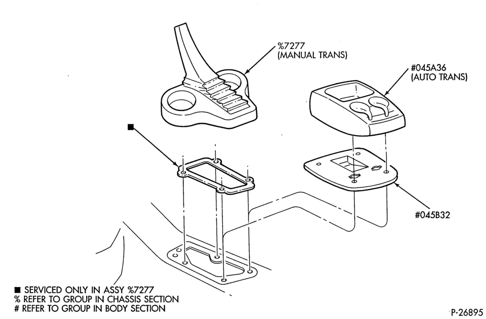 70 - GEARSHIFT MECHANISM-Consolette & related parts-R