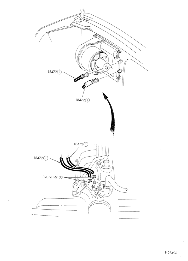 HEATER HOSES & TUBES-6 cyl. - 4.9L - w/o aux. heat-E