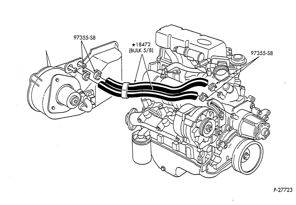 HEATER HOSES & TUBES-6 cyl. - 2.9L-R & B